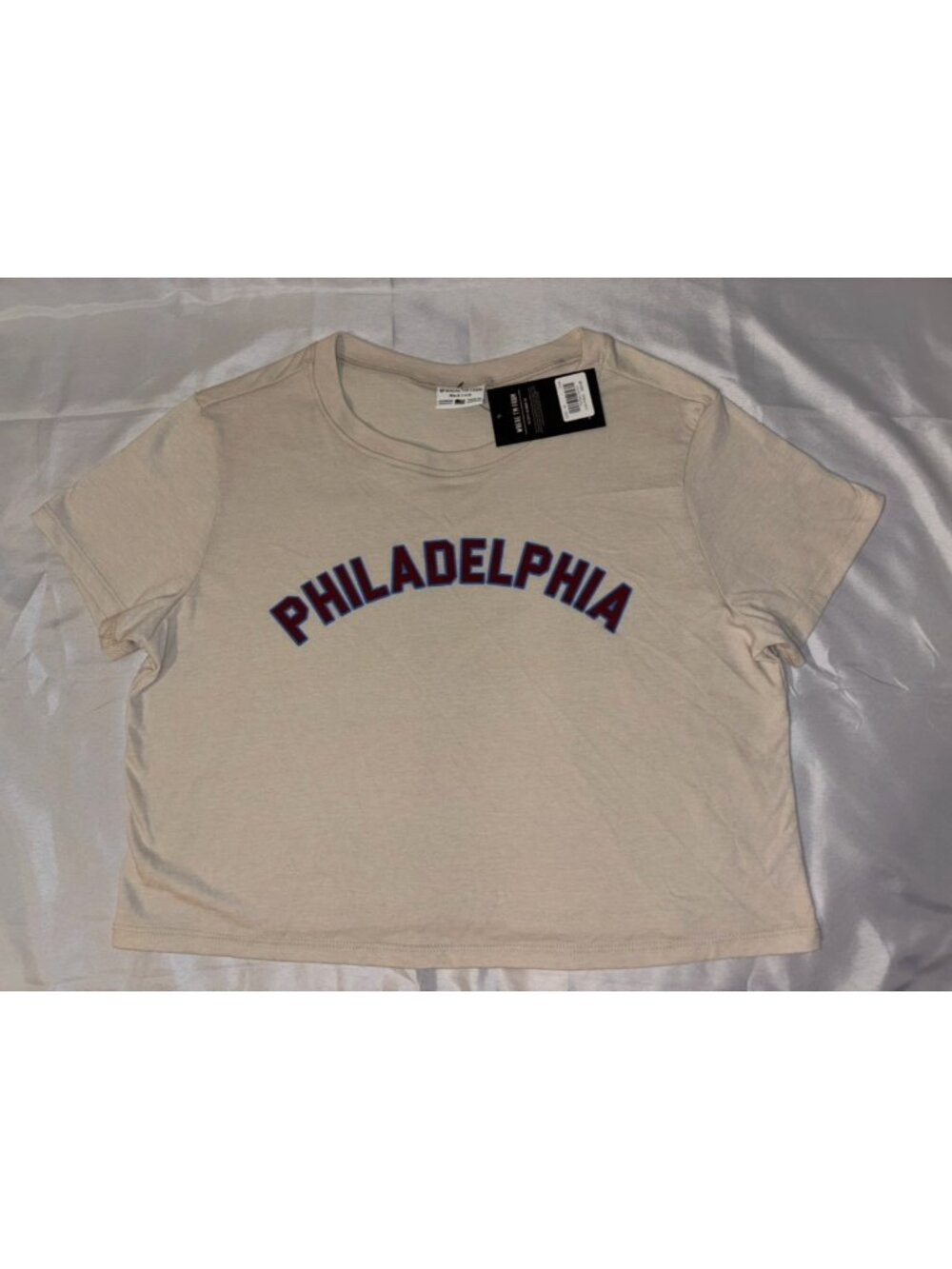 NWT Where I’m From "Philadelphia" Crop Top 4th of July Size Medium